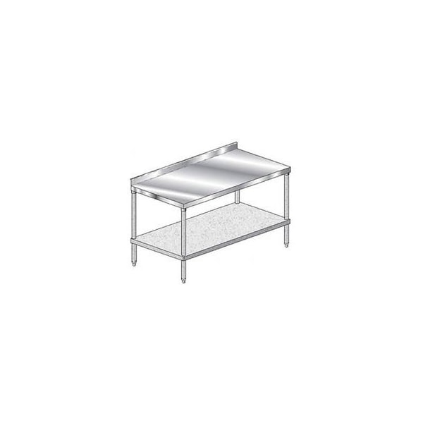 Aero Aero Manufacturing Company 304 Series 16 Ga SS Workbench W/ Galv Undershelf, 108"W x 30"D 3TGS-30108 - main